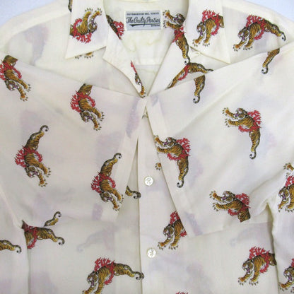 WACKO MARIA x Tim Lehi Tiger Hawaiian Shirt White Size XL