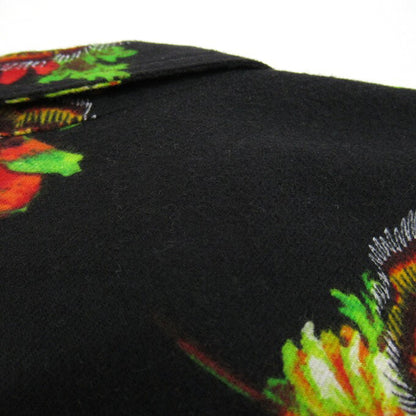 FACETASM Lion Flower All-Over Flannel Shirt Black Size 4