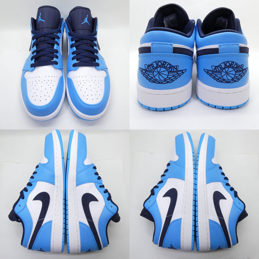 NIKE AIR JORDAN 1 Low University Blue Sneakers Size 11