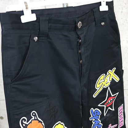 CHROME HEARTS PPO Matty Boy Carpenter Pants Black Size 32