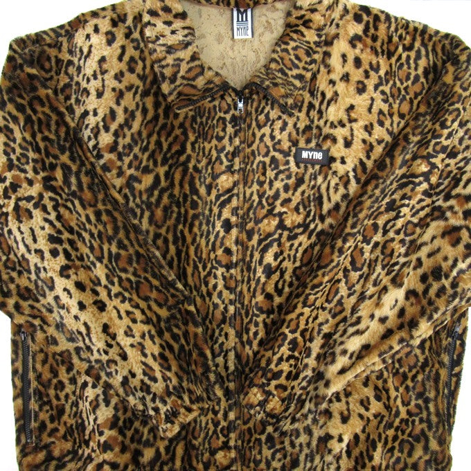 Myne FW18 Leopard Blouson Jacket Brown Size M