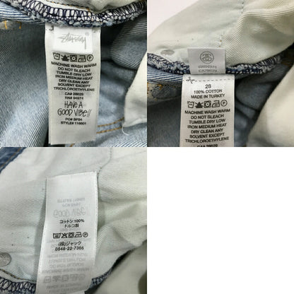 STUSSY Classic Button Fly Denim Jeans Blue Size 28