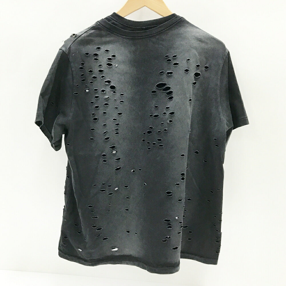 FILTH Destroyed Distressed T-Shirt Black Size 1