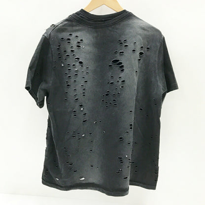 FILTH Destroyed Distressed T-Shirt Black Size 1