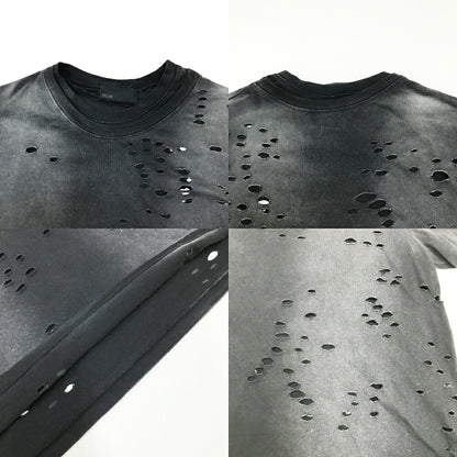 FILTH Destroyed Distressed T-Shirt Black Size 1