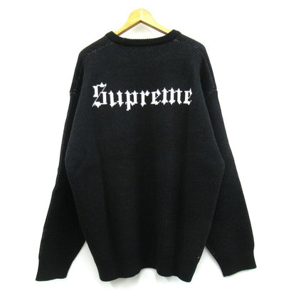 Supreme 24FW Snow White Sweater Black Size XL