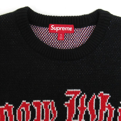 Supreme 24FW Snow White Sweater Black Size XL