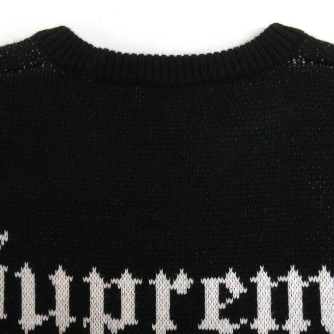 Supreme 24FW Snow White Sweater Black Size XL
