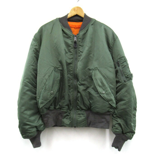 GREENBERIER INDUSTRIES 1993 MA-1 Bomber Jacket Khaki Size L
