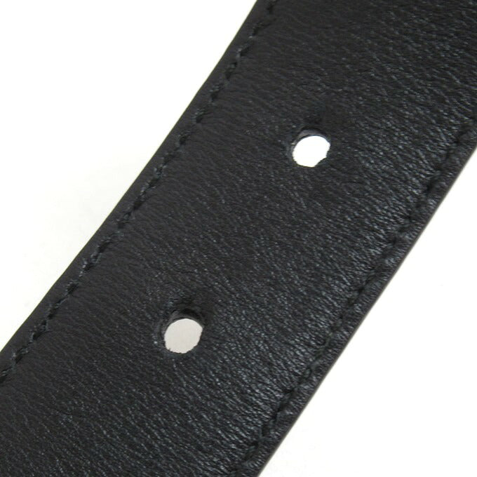 GUCCI Micro GG Patent Leather Belt Black/Navy Size 90