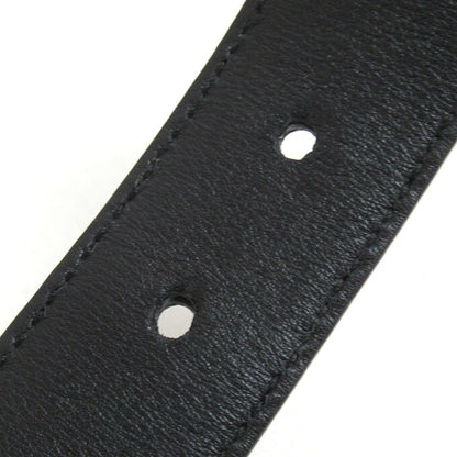 GUCCI Micro GG Patent Leather Belt Black/Navy Size 90