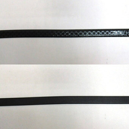 GUCCI Micro GG Patent Leather Belt Black/Navy Size 90