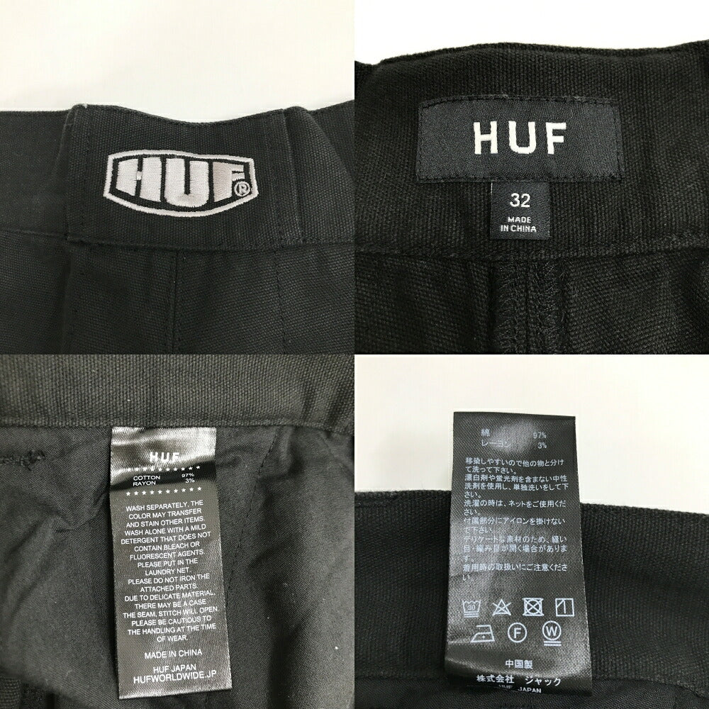 HUF Climb Brushed Canvas Pants Black Size 32