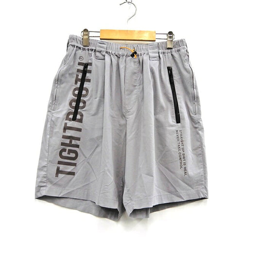 TIGHTBOOTH Label Logo Board Shorts Gray Size L