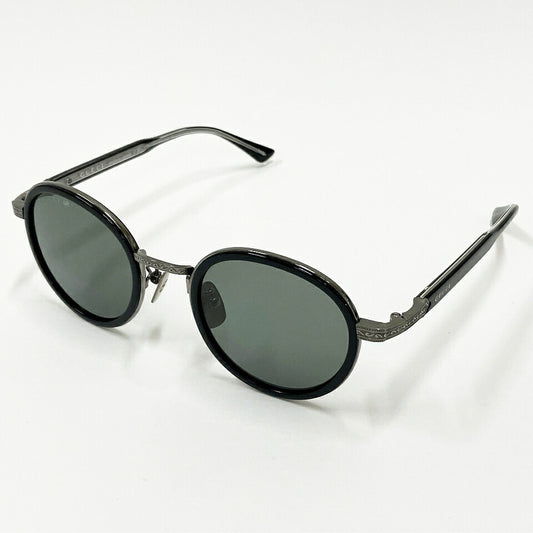 GUCCI GG0067S Sunglasses Black Silver Green Size 48