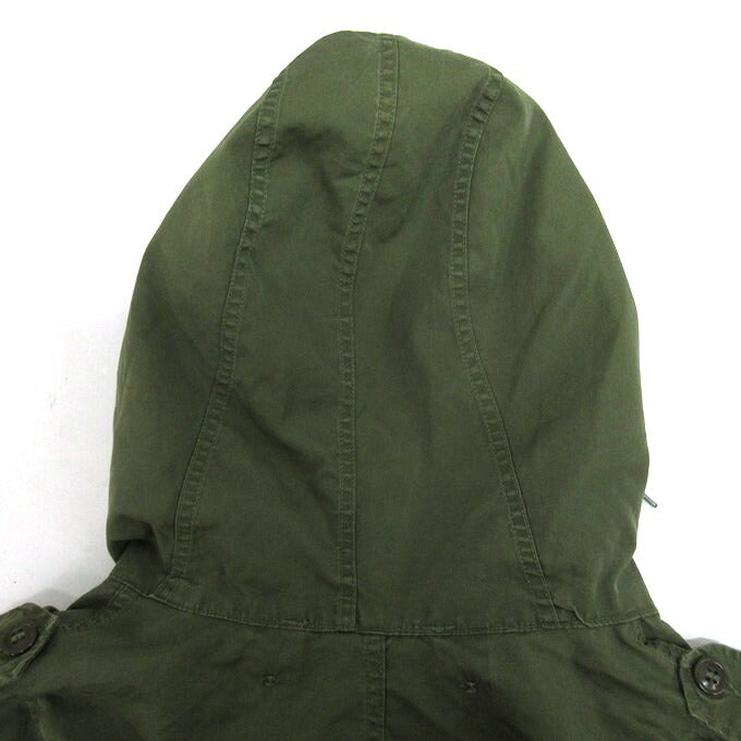 US ARMY 50s Crown Zip Fishtail Parka Green Hoodie