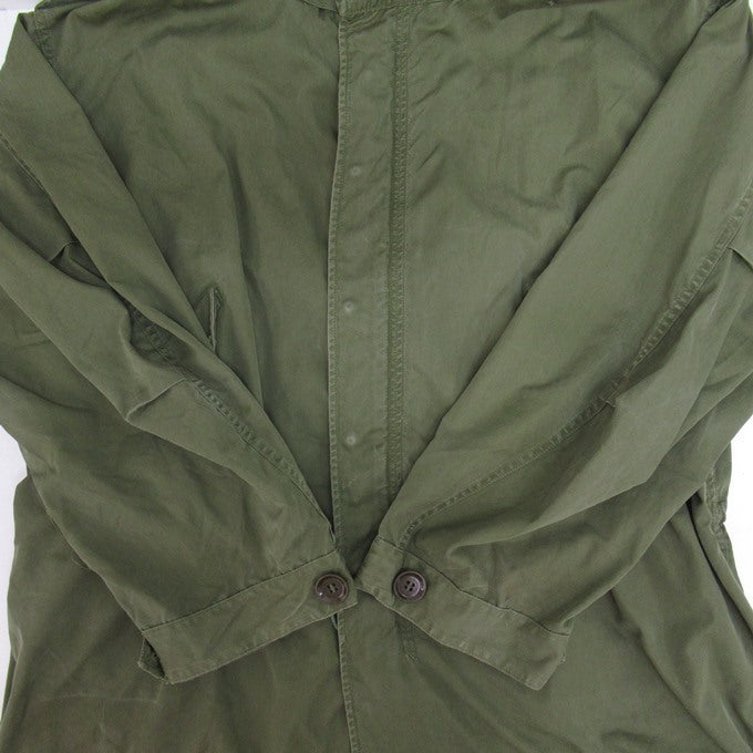 US ARMY 50s Crown Zip Fishtail Parka Green Hoodie