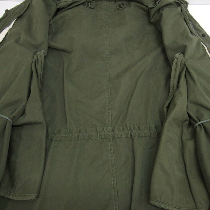 US ARMY 50s Crown Zip Fishtail Parka Green Hoodie