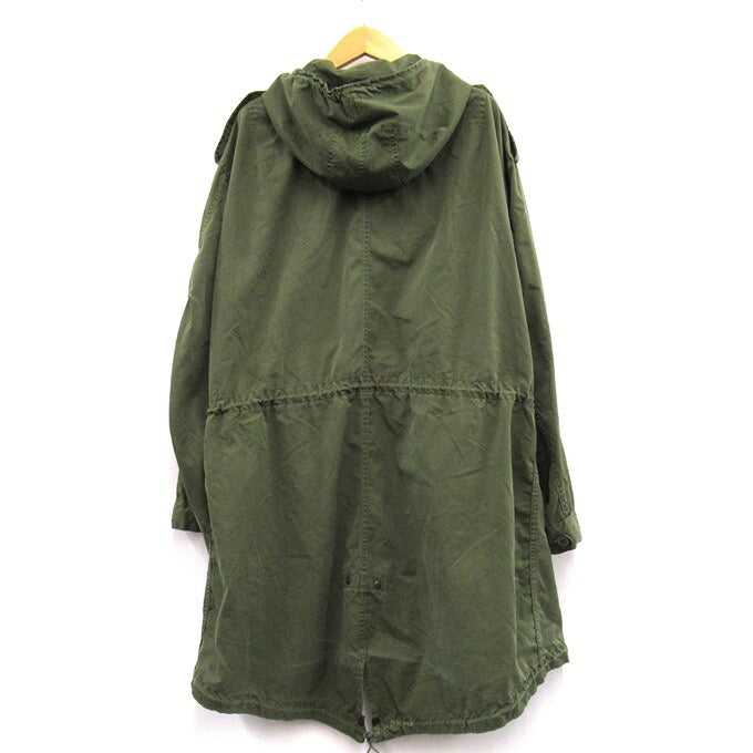 US ARMY 50s Crown Zip Fishtail Parka Green Hoodie