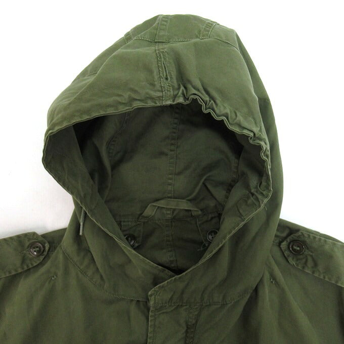 US ARMY 50s Crown Zip Fishtail Parka Green Hoodie