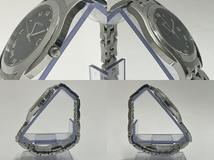 GUCCI 5500M Quartz Black Dial Silver Watch