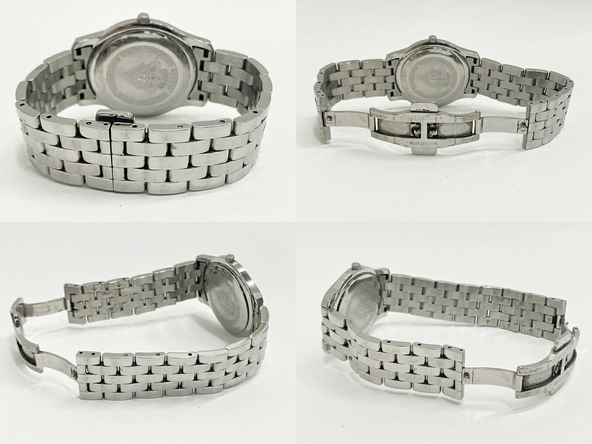 GUCCI 5500M Quartz Black Dial Silver Watch
