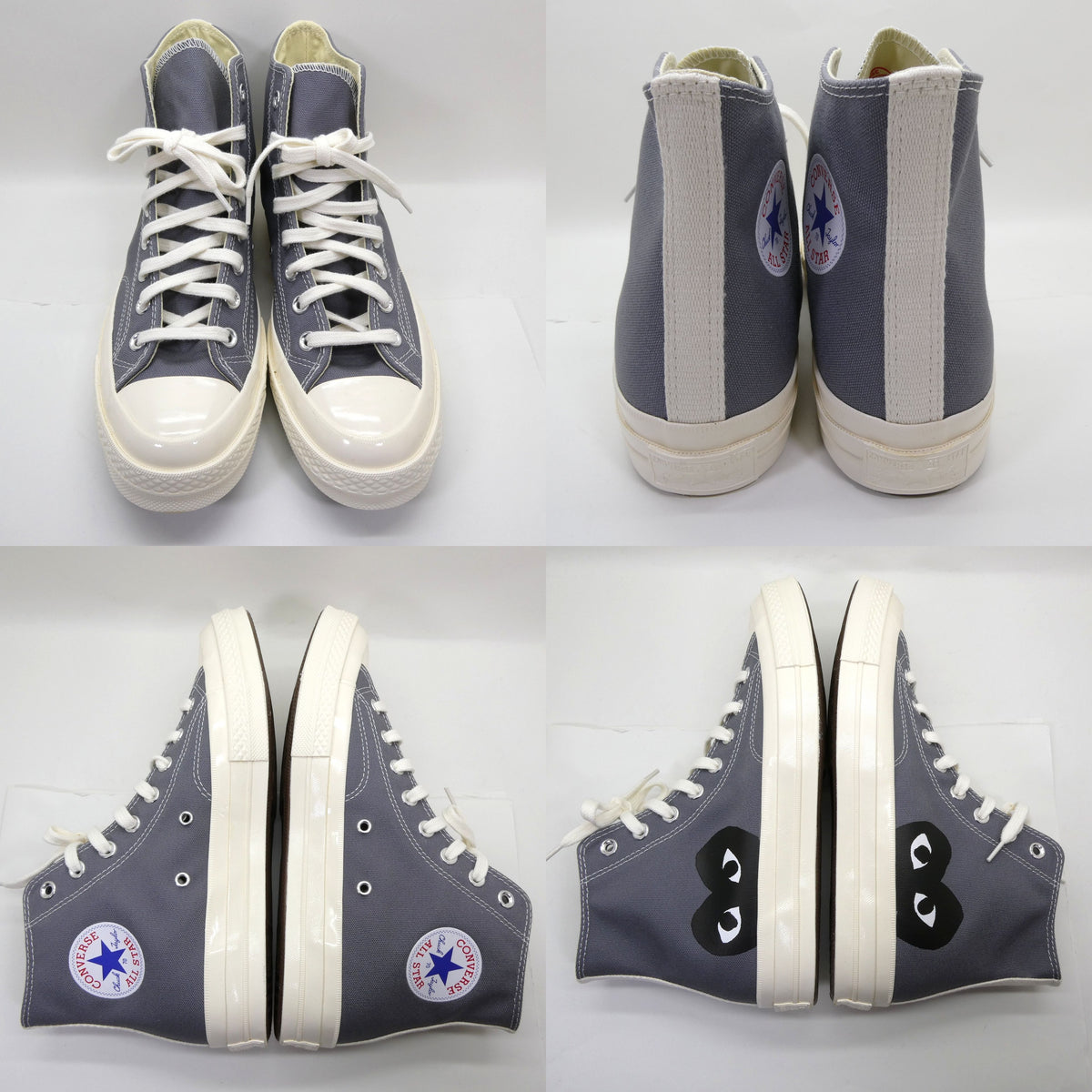 PLAY COMME DES GARCONS x Converse Gray Sneakers Size 8.5