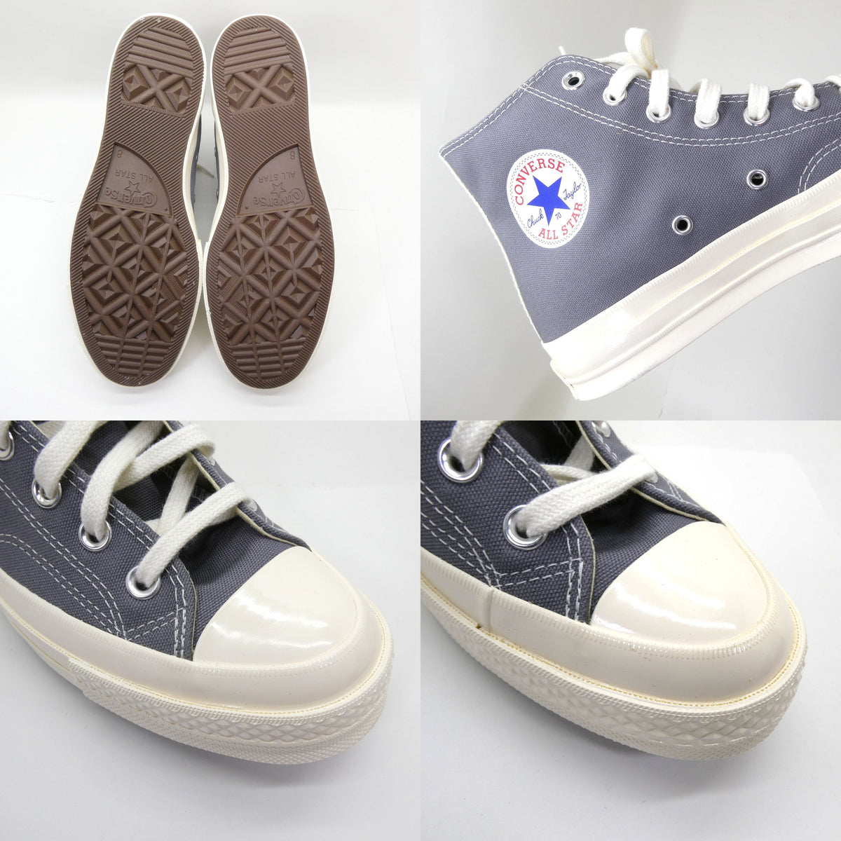 PLAY COMME DES GARCONS x Converse Gray Sneakers Size 8.5