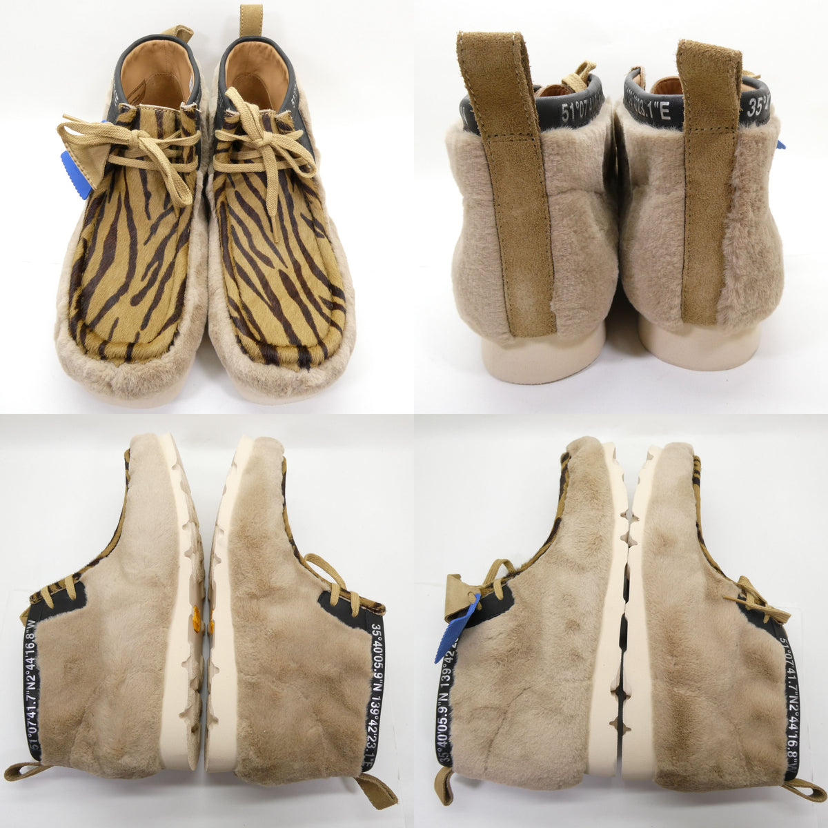 atmos x Clarks Originals Wallabee Print Boots Size 10.5
