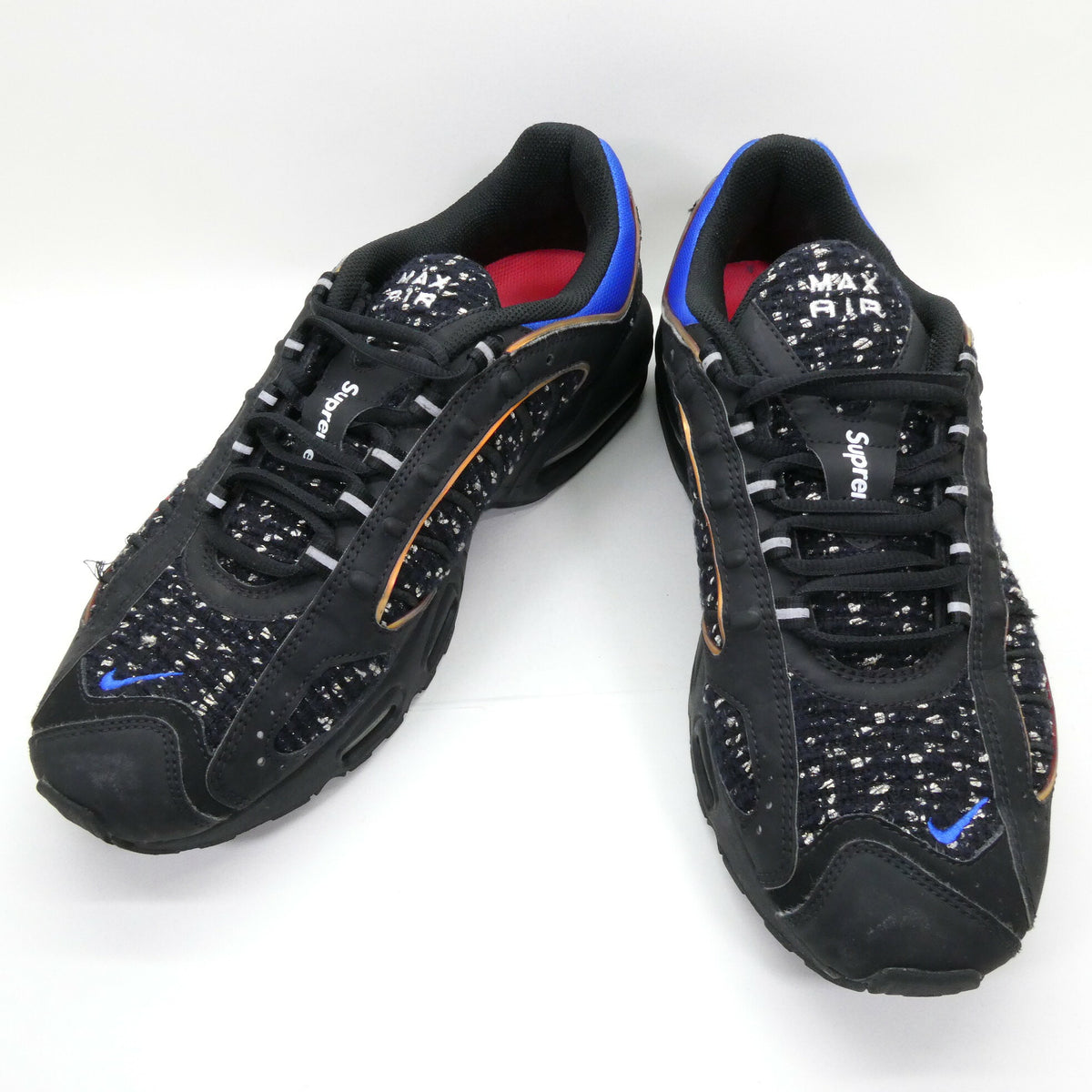 Supreme x Nike Air Max Tailwind Black Sneakers Size 11.5