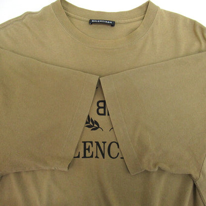 BALENCIAGA BB Logo Brown T-Shirt Size XS