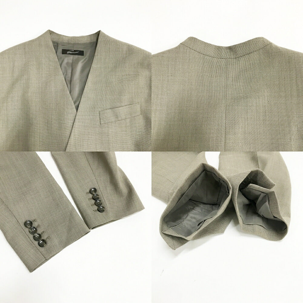 STUNNING LURE Collarless Jacket Beige Size 2