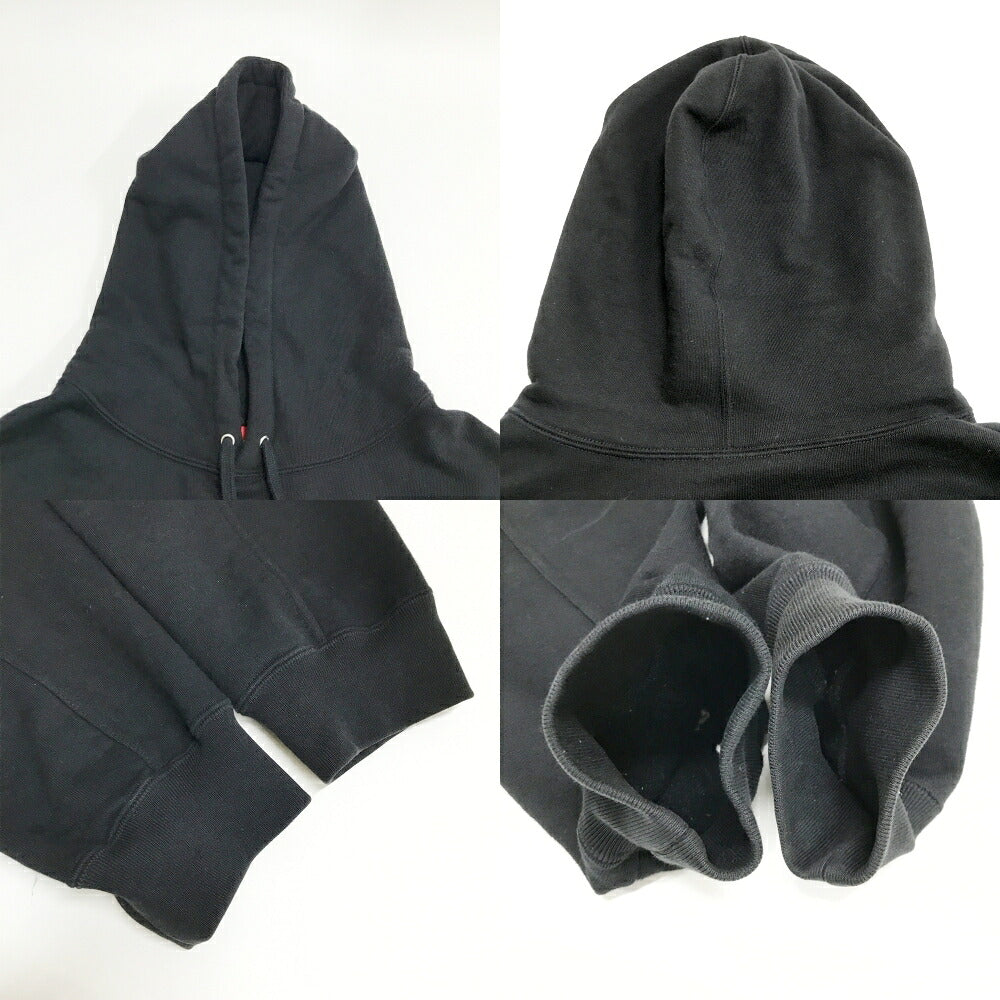 Supreme Text Stripe Hoodie Black Size XL