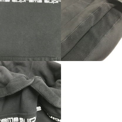 Supreme Text Stripe Hoodie Black Size XL