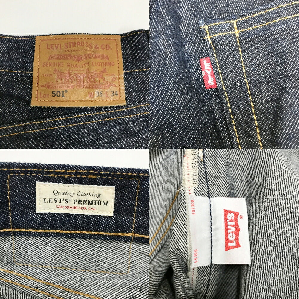 Levi's PREMIUM 501 BIG E Denim Jeans Blue Size 36