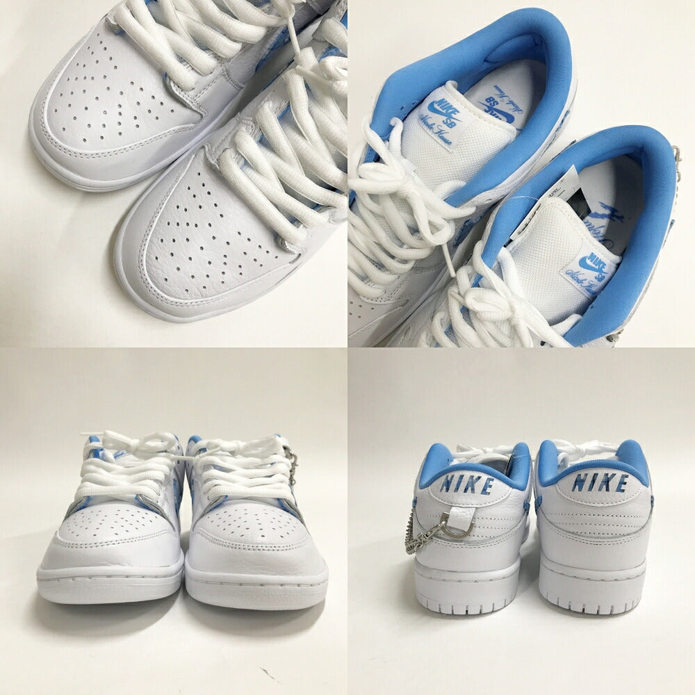 NIKE x NICOLE HAUSE SB DUNK LOW PRO White Blue Sneakers Size 10.5