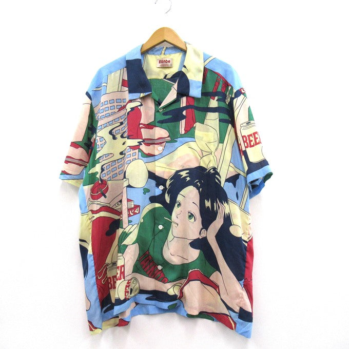 Eanbe Tokyo Himono-gatari Aloha Shirt Multi Size XL