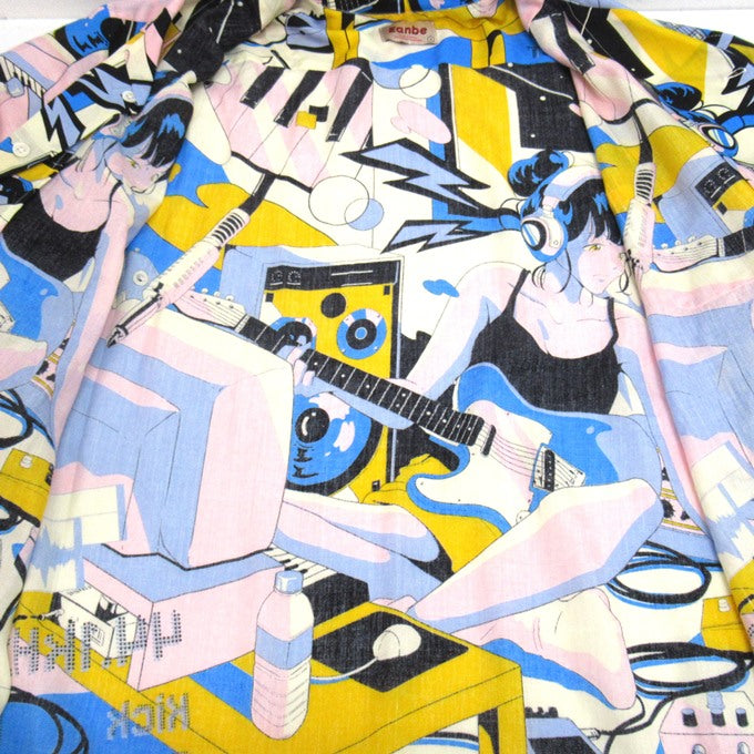 Eanbe Botou Symphony Aloha Shirt Multi Size L