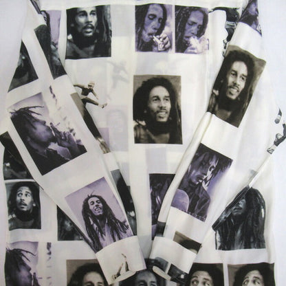 WACKO MARIA Bob Marley Long Sleeve Shirt White Size M