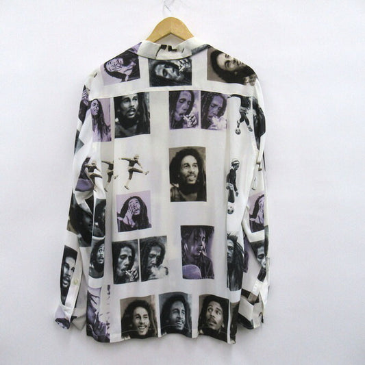 WACKO MARIA Bob Marley Long Sleeve Shirt White Size M