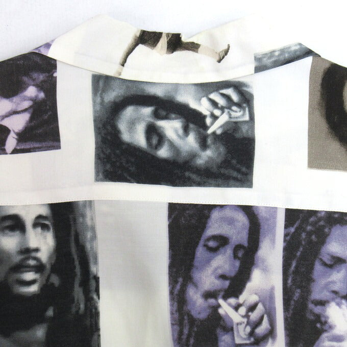 WACKO MARIA Bob Marley Long Sleeve Shirt White Size M