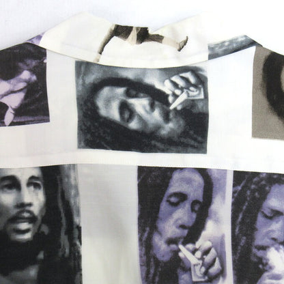 WACKO MARIA Bob Marley Long Sleeve Shirt White Size M