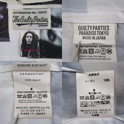 WACKO MARIA Bob Marley Long Sleeve Shirt White Size M