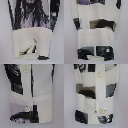 WACKO MARIA Bob Marley Long Sleeve Shirt White Size M