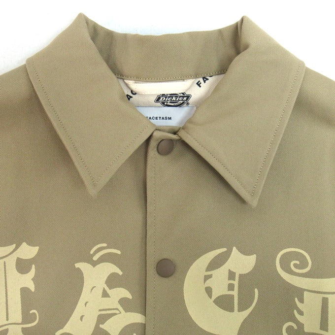 DICKIES x FACETASM Rib Coach Jacket Beige Size 4