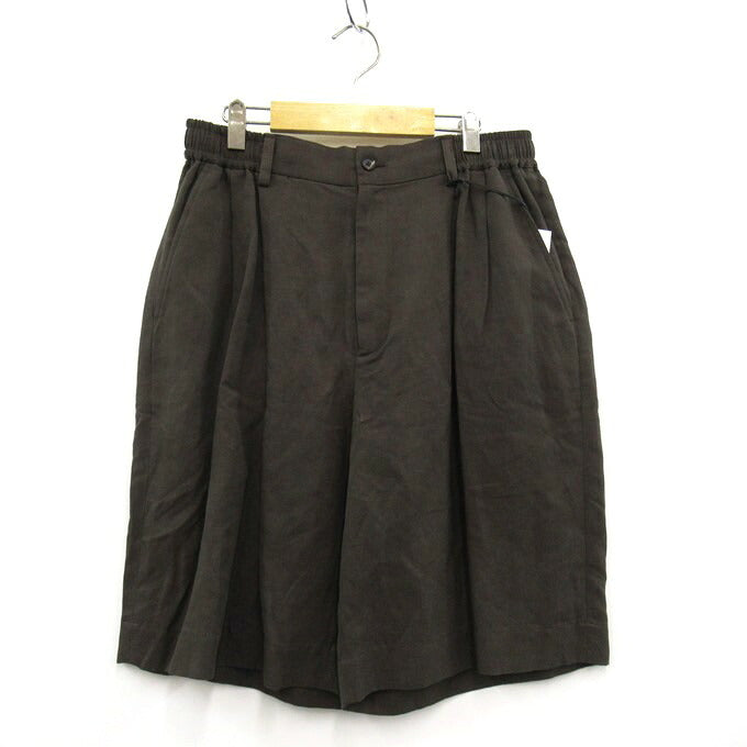 Wide Easy Short Trousers ssstein Pants Khaki Brown Size L