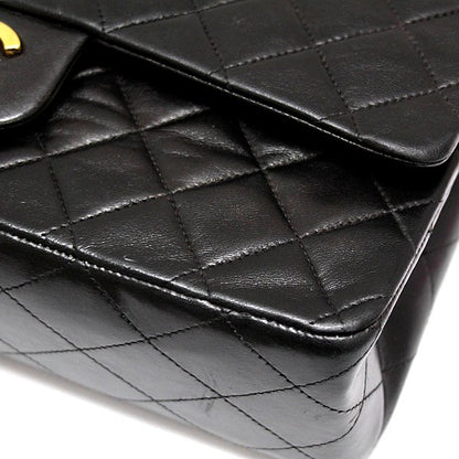 CHANEL Matelasse 25 Double Flap Bag Black Size ONE SIZE
