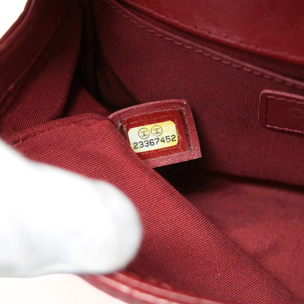 CHANEL Boy Chanel 20 Matelasse Aged Bag Red Size ONE SIZE