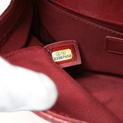 CHANEL Boy Chanel 20 Matelasse Aged Bag Red Size ONE SIZE