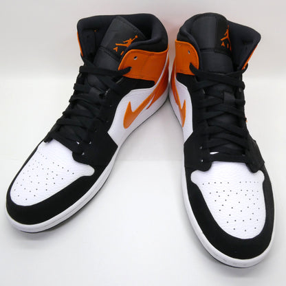 NIKE AIR JORDAN 1 Mid Shattered Orange Sneakers Size 31.0